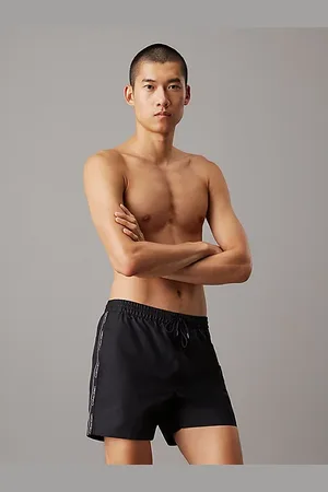 Calvin Klein Medium Drawstring Swim Shorts - Logo Tape