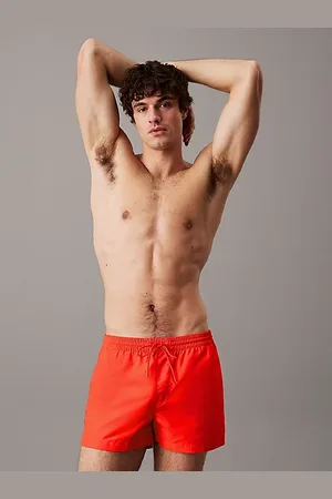 Calvin Klein Short Drawstring Swim Shorts - Logo Tape