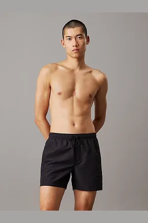 Calvin Klein Medium Drawstring Swim Shorts - Logo Embroidery