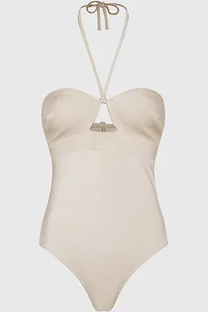 Calvin Klein Halter Neck Swimsuit - Structured