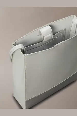 Calvin Klein Leather Crossbody Tote Bag