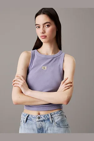 Calvin Klein Slim Ribbed Cotton Tank Top
