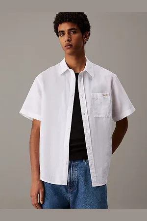Calvin Klein Linen Cotton Short Sleeve Shirt