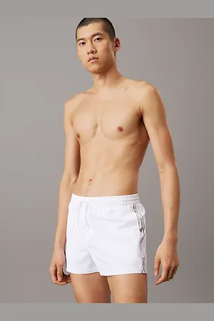 Calvin Klein Short Drawstring Swim Shorts - Logo Tape