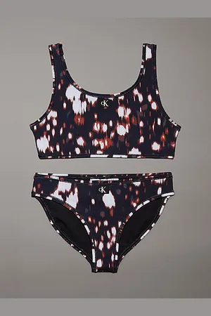 Calvin Klein Girls Bralette Bikini Set - CK Monogram