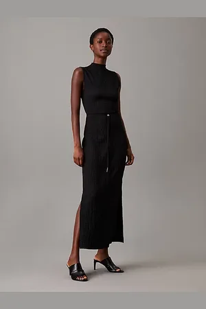 Calvin Klein Crinkle Jacquard Ankle Dress