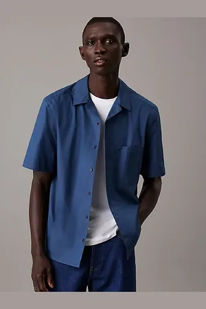 Calvin Klein Cuban Collar Short Sleeve Shirt