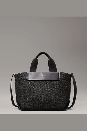 Calvin Klein Small Raffia Tote Bag