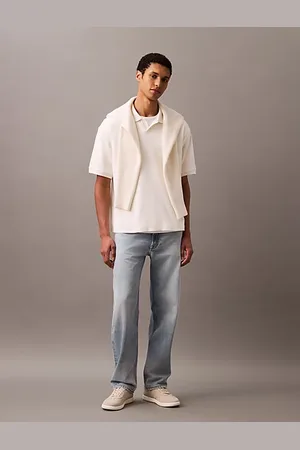 Calvin Klein Relaxed Ribbed Cotton Polo Shirt