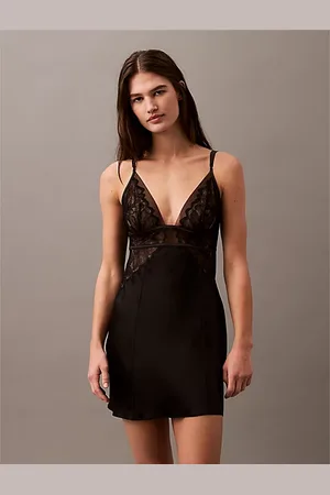 Calvin Klein Silk Night Dress - CK Floral Lace