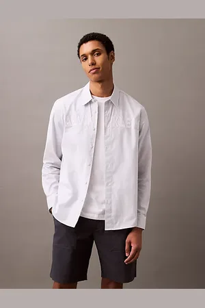 Calvin Klein Logo Appliqué Oxford Shirt