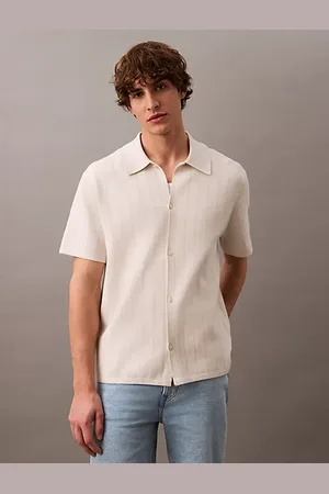 Calvin Klein Jacquard Mesh Short Sleeve Shirt