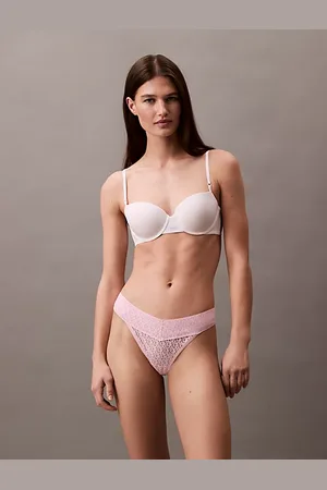 Calvin Klein Low Rise Thong - Icon Logo Lace