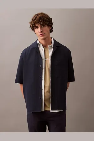 Calvin Klein Seersucker Short Sleeve Shirt