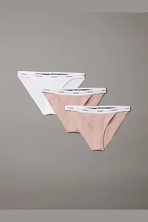 Calvin Klein 3 Pack Bikini Briefs - Cotton Stretch Rib