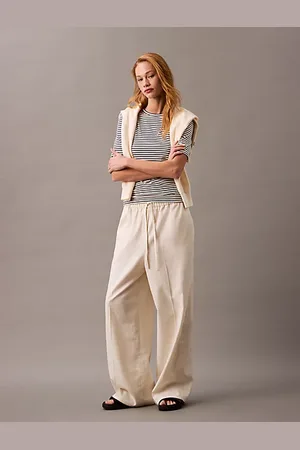 Calvin Klein Relaxed Linen Cotton Trousers