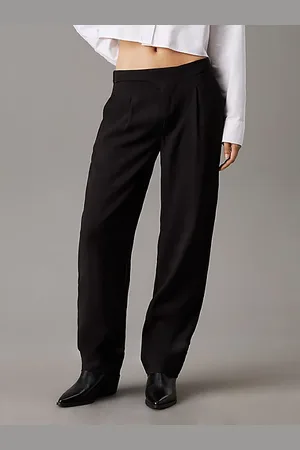 Calvin Klein Soft Viscose Pleated Trousers
