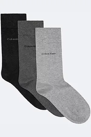 Calvin Klein 3 Pack Soft Combed Cotton Crew Socks