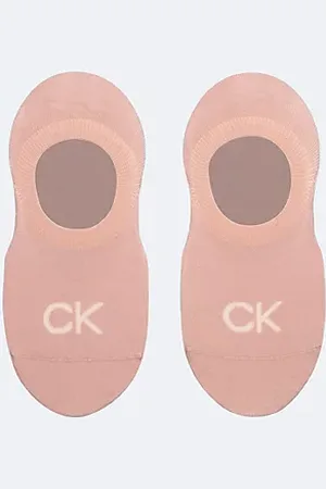 Calvin Klein 2 Pack Soft Combed Cotton Invisible Socks