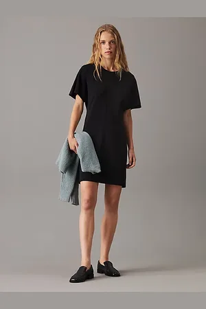Calvin Klein Tailored Viscose Shift Dress