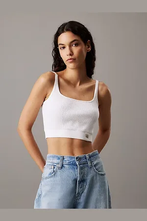 Calvin Klein Ribbed Cotton Bralette Top