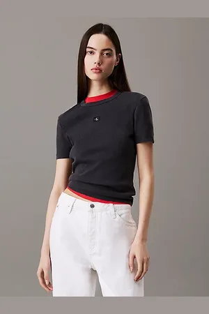 Calvin Klein Slim Ribbed Cotton T-shirt