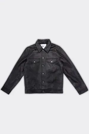 Won Hundred Giacca Clayton Leather Nera