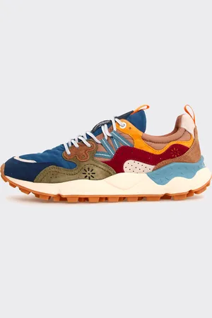 Flower Mountain Sneakers Yamano 3 Suede Nylon Blue/Army Green