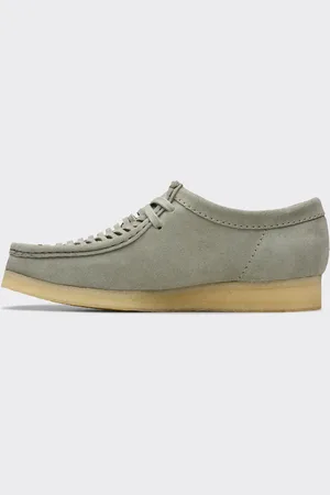 Clarks Sneakers Wallabee Weave Suede Sage