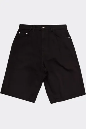 Arte Antwerp Short Belt Detail Denim Nero