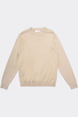SELECTED Crewneck Mattis Knit Beige
