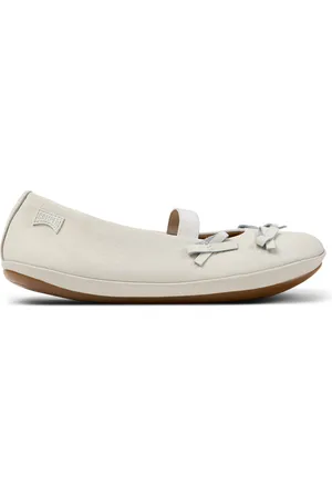 Camper Twins - Ballerinas for Girls - White, size 7.5, Smooth leather