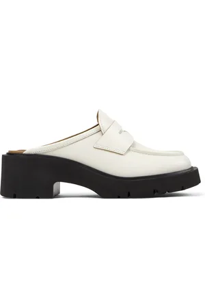 Camper Milah - Clogs for Women - Brown, size 4, Smooth leather