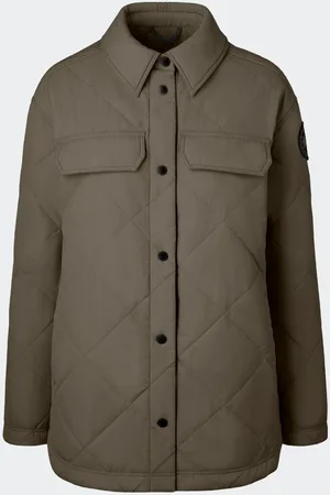 Canada Goose Albany Quilted Shirt Jacket Black Label (Women, , L)