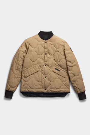 Canada Goose Boswell Reversible Liner Jacket Black Label (Men, Desert Sand/Black, L)