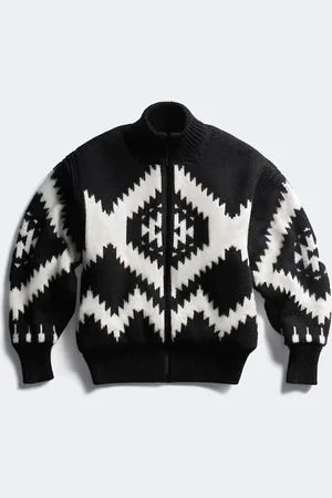 Canada Goose Snow Goose by Zenith Sweater (Men, Black/Cream, XL)