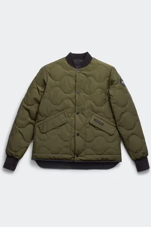 Canada Goose Boswell Reversible Liner Jacket Black Label (Men, Military Green/Black, XL)