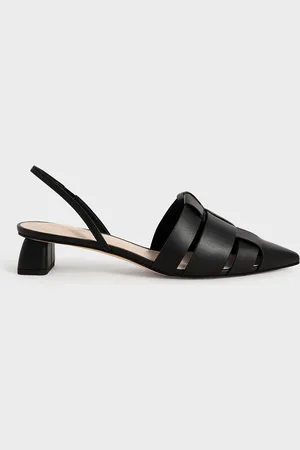 CHARLES & KEITH Woven Slingback Pumps