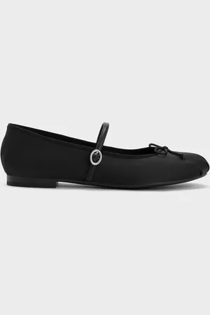 CHARLES & KEITH Emiko Satin Bow Mary Jane Flats