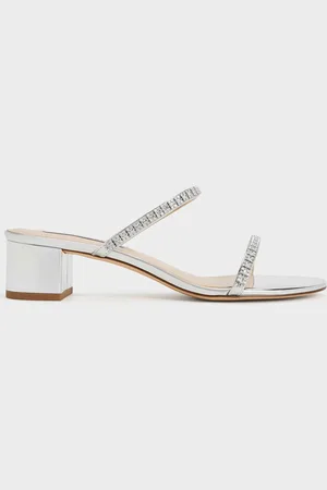 CHARLES & KEITH Ambrosia Metallic Gem-Embellished Mules