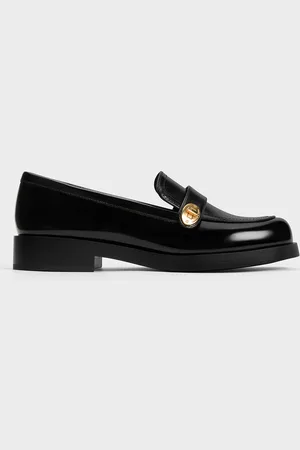 CHARLES & KEITH Hettie Metallic-Buckle Strap Loafers