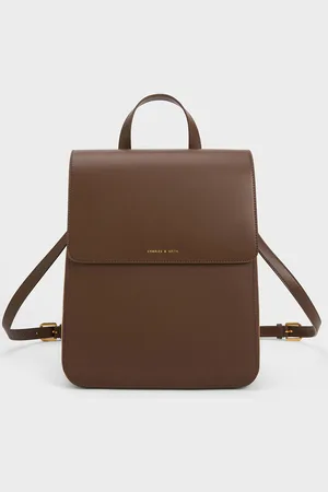 CHARLES & KEITH Octavia Front Flap Structured Backpack