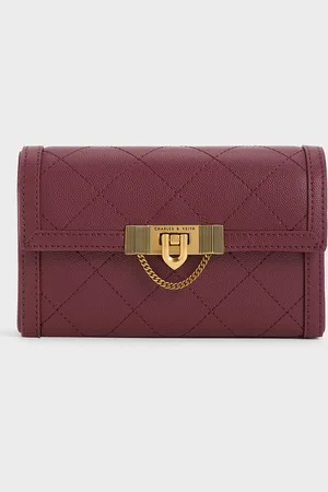 CHARLES & KEITH Tallulah Quilted Push-Lock Clutch