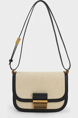 CHARLES & KEITH Charlot Canvas Crossbody Bag