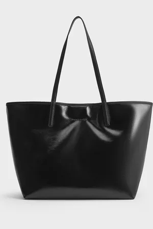 CHARLES & KEITH Sianna Crinkle-Effect Reversible Tote Bag