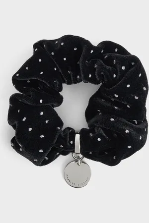 CHARLES & KEITH Velvet Dotted Scrunchie