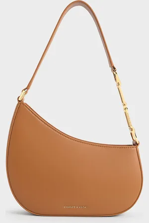 CHARLES & KEITH Agatha Chain-Accent Shoulder Bag