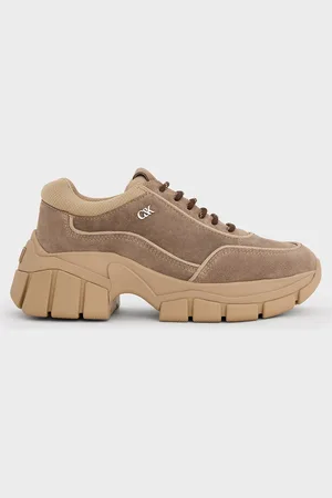 CHARLES & KEITH Yunna Suede & Recycled Fabric Chunky Sneakers