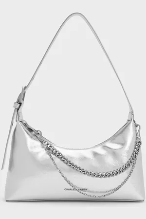CHARLES & KEITH Atwood Chain-Embellished Shoulder Bag