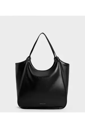 CHARLES & KEITH Sianna Crinkle-Effect Slouchy Tote Bag